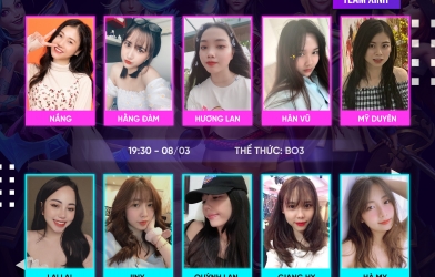 'Thập đại mỹ nhân' đại chiến LMHT Tốc Chiến 8/3