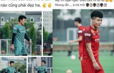 Đức Chinh, Tiến Dũng cùng lúc khoe ảnh 'đẹp trai' khi tập luyện