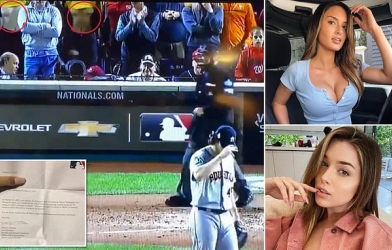 Hai người mẫu bị cấm đến sân bóng vĩnh viễn vì 'khoe trọn vòng 1'