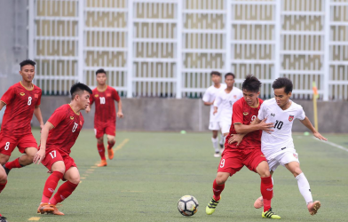 U18 Việt Nam không thể thắng Myanmar ở giải Quốc tế Hong Kong