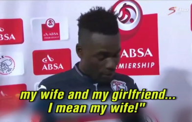 VIDEO: Cầu thủ lỡ cám ơn vợ và... bạn gái trên truyền hình