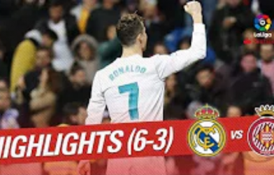Highlights: Real Madrid 6-3 Girona (Vòng 29 La Liga)