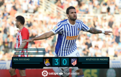 Highlights: Thua Real Sociedad, Atletico dâng chức vô địch La Liga cho Barca