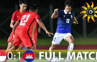 Highlights: U21 Singapore 0-1 U21 Campuchia (Giao hữu 2018)