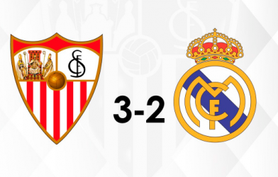 Highlights: Sevilla 3-2 Real Madrid (Vòng 34 La Liga)