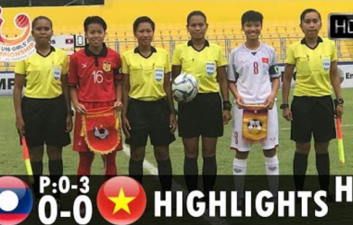 Highlights: U16 Nữ Việt Nam 0-0 U16 Nữ Lào (Pen 3-0)