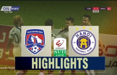 Highlights: Quảng Ninh 1-2 Hà Nội (Vòng 17 V-League 2018)