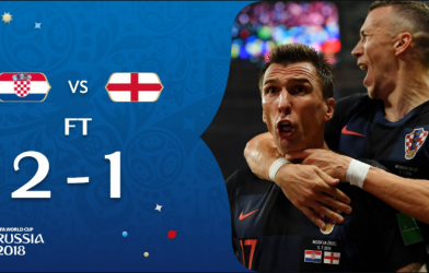 Highlights: Croatia 2-1 Anh (Bán kết World Cup 2018)