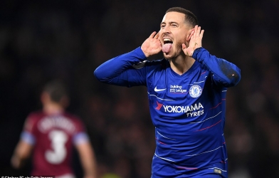 Hazard tiết lộ ý nghĩa pha ăn mừng mới lạ sau khi ghi siêu phẩm