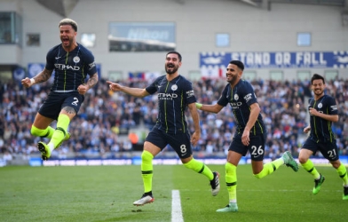 VIDEO: Highlight Brighton 1-4 Man City 