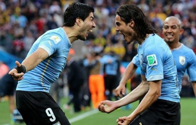 Đội hình mạnh nhất của Uruguay dự Copa: Song sát Suarez - Cavani
