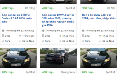 Hàng loạt ô tô Porsche, Audi. Lexus... bị bán tháo dưới 1 tỷ