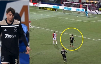 VIDEO: Tình huống phản lưới nhà khó tin của hậu vệ Ajax
