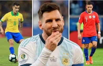Đội hình tiêu biểu Copa America: Messi vắng mặt, Brazil áp đảo