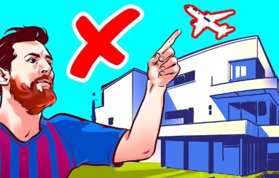 Các máy bay bị cấm bay qua không phận nhà của Messi