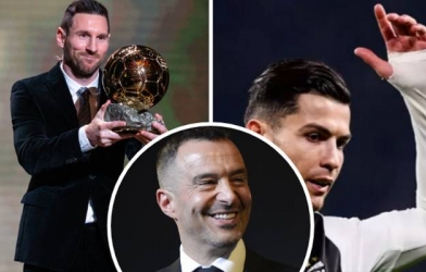 Người đại diện Ronaldo: 'Messi giành QBV 2019 là sự bất công'