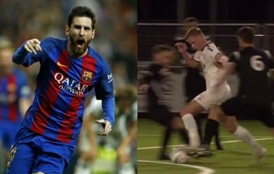 VIDEO: Cầu thủ nghiệp dư solo ghi bàn không kém gì Messi