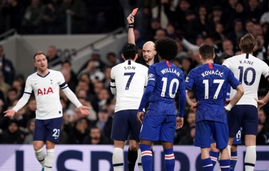 Nhận thẻ đỏ, Son Heung-min lập kỷ lục 'đáng hổ thẹn'