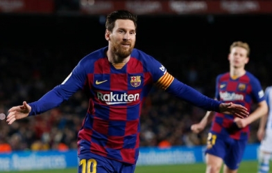 Messi nổ súng giúp Barca tạm vươn lên dẫn đầu La Liga