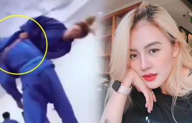 Hotgirl võ thuật Việt Nam bay người kẹp cổ như phim hành động