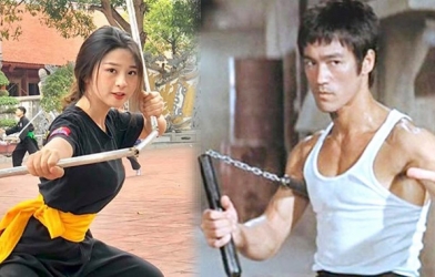 VIDEO: Hot girl Việt gây sốt với màn múa côn nhị khúc như Lý Tiểu Long