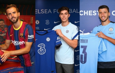 Top 10 thương vụ đắt giá nhất kỳ chuyển nhượng hè 2020