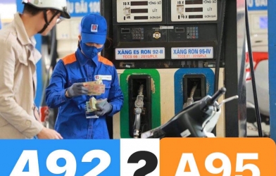 Đi xe máy nên đổ xăng 92 hay 95?
