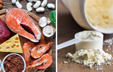 Tập Gym uống whey hay ăn thịt sẽ tăng cân nhanh hơn?