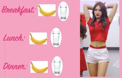 Idol Hàn Quốc giảm 4 kg một tuần nhờ ăn chuối
