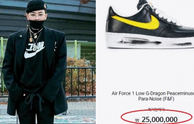 Giày hoa cúc của G-Dragon được rao bán gần 500 triệu