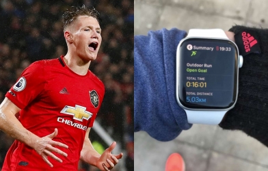 McTominay dùng Apple Watch chạy 5km gây sốc