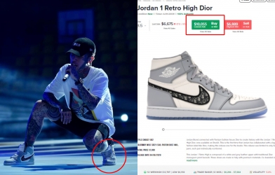 Fan 'hốt hoảng' khi Dế Choắt làm cong mũi sneaker 10.000 USD