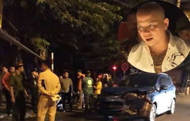 Xe hơi của Anh Tuấn “Người phán xử” nát đầu vì va chạm với xe của cựu danh thủ Hồng Sơn