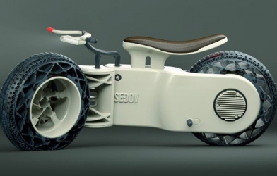 Độc đáo chiếc xe có kiểu dáng hình 'con nhộng'