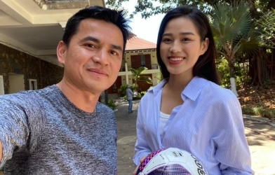 Dàn hoa hậu Việt Nam đại náo Pleiku, tiếp lửa cho thầy trò Kiatisak