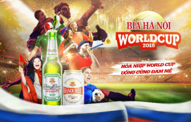 Bia Hà Nội đồng hành cùng Worldcup 2018 với chương trình khuyến mãi “ Khui Là Trúng”