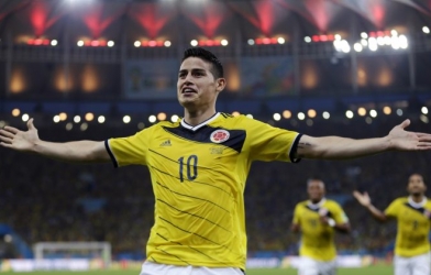 James Rodriguez dẫn đầu tuyển Colombia tham dự World Cup