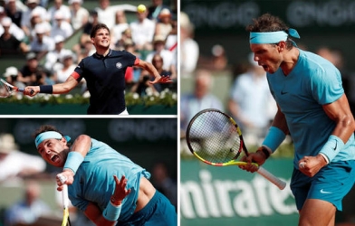  Thắng dễ Del Potro, Nadal hẹn Thiem tại chung kết