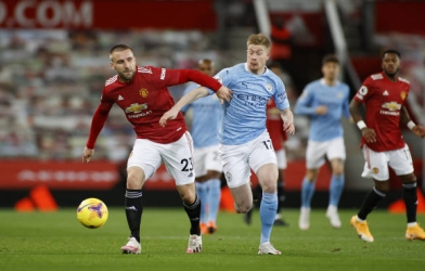 Man United cầm chân Man City trong trận cầu kịch tính