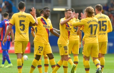 Tam tấu hòa nhịp, Barca lên đầu bảng La Liga