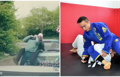 VIDEO: 2 côn đồ bị võ sư nhu thuật đánh bất tỉnh vì dám cản đường