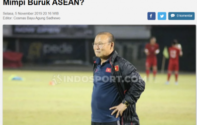 Báo Indonesia: 'HLV Park giống như cơn ác mộng với các đội bóng ở ĐNÁ'