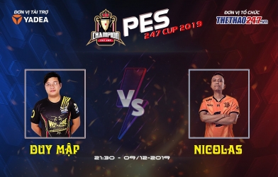 Duy Mập giành vé vào tứ kết PES 247 Cup