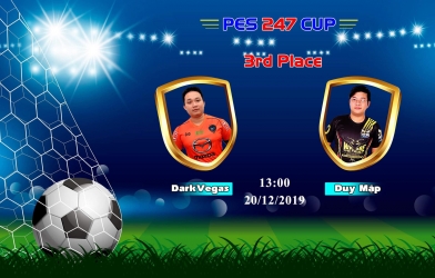 Duy Mập giành giải 3 giải PES 247 Cup