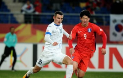 Hàn Quốc vượt qua Uzbekistan trong cơn mưa bàn thắng