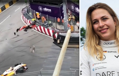 VIDEO: Tay đua nữ may mắn sống sót sau vụ tai nạn kinh hoàng