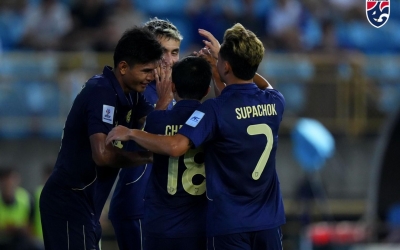 Teerasak chói sáng, Thái Lan thắng đậm Đài Loan tại vòng loại Asian Cup 2027