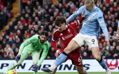 Trực tiếp Liverpool 0-0 Man City: Hiệp 1 kết thúc