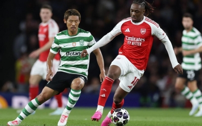 Trực tiếp Arsenal 0-0 Sporting Lisbon: Hết hiệp 1!