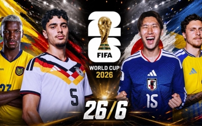 Xem trực tiếp World Cup 2026 hôm nay 26/6 trên VTV